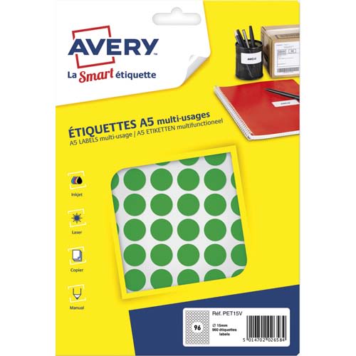 AVE S/960 PASTILLES D15MM VT PET15V       445A