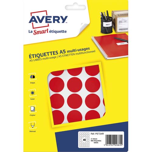 AVE S/400 PASTILLES D24MM RGE PET24R       445A