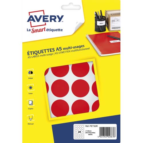 AVE S/240 PASTILLES D30MM RGE PET30R       445A