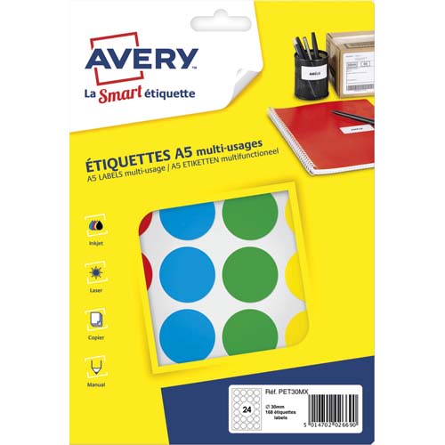 AVE S/168 PASTILLES D30MM ASS PET30MX       445A