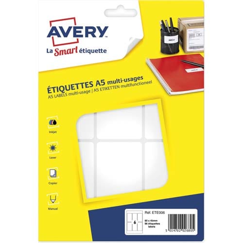 AVE S/96 ETIQ MULTI A5 80X45 ETE006       176C