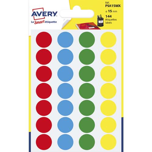AVE S/144 PASTILLES D15MM ASS PSA15MX       445A