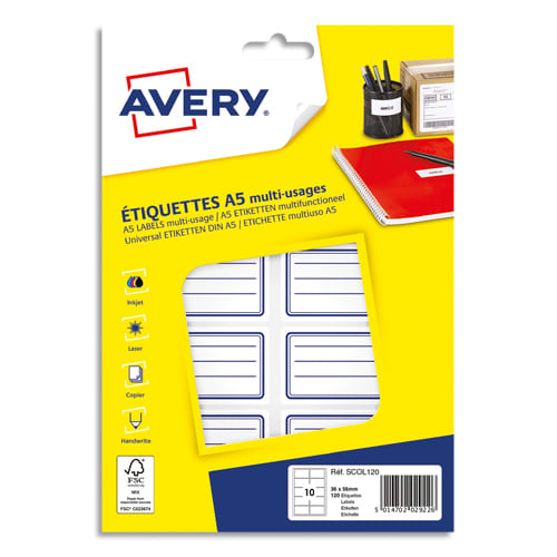 AVE P/120 ETIQ LIGNEE 56X36 SC OL120       395F