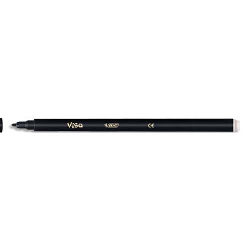 [423429] BICK STYLO FEUTRE VISA MOY NOIR 8290211       292A