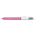 BIC STYLO BILLE 4 COUL SHINE ROSE 982875       273C