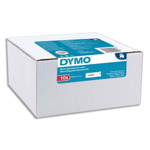 [433767] DYM P/10 RUBAN D1 NR/BLC 19MMX7M 2093098       139A