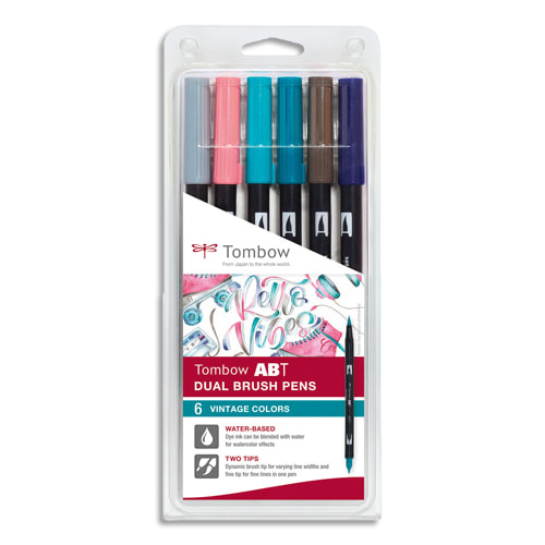 [436480] TBW S/6 ABT BRUSH PEN VINT ABT-6P-5       999W