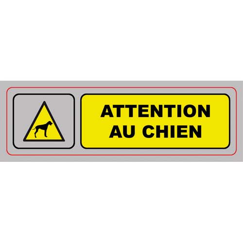 [436544] VIS PLAQUE SIGNALQ ATTENTION CHIEN S31