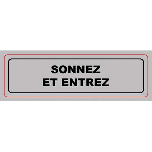 [436556] VIS PLAQUE SIGNALQ SONNEZ ENTREZ S11