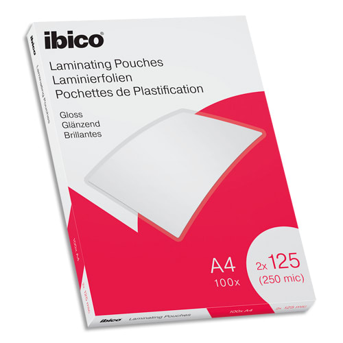 [442826] IBI P/100 POCH PLA BRIL A4 125MIC 627318       121C