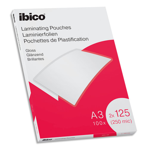 [442831] IBI P/100 POCH PLA BRIL A3 125MIC 627321       121C