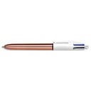 BIC STYLO 4 COUL SHINE OR ROSE 504894       273C