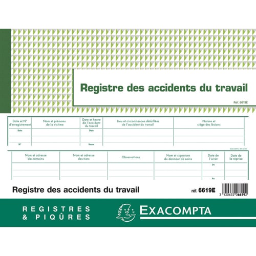 [449472] EXA PIQ ACCIDENT TRAV 20P 24X32CM 6619E       451A