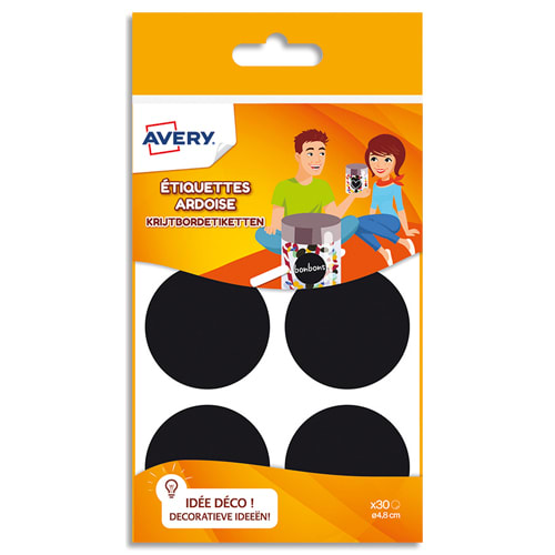 AVE S/30 ETIQ ARDOISE RONDE 4,8CM ARDO30       395D