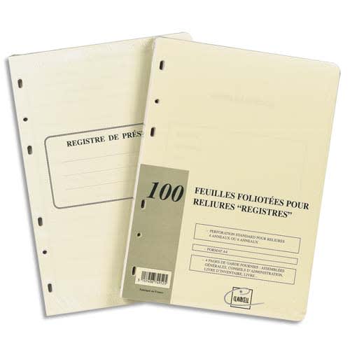 [449924] EXA RECHARGE 100 FEUILLES FOLIO 46280E       450C