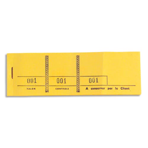 [450369] EXA BLOC PASSE PARTOUT 100F JAUNE 96403E       449B