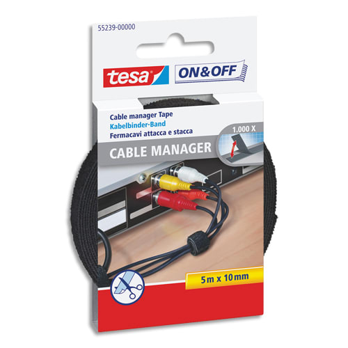 [450880] TES CABLE MANAGER RUBAN 5MX10MM N 55239       533B