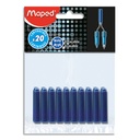 MAE S/20 CARTOUCHES BLEUES 221910       267G