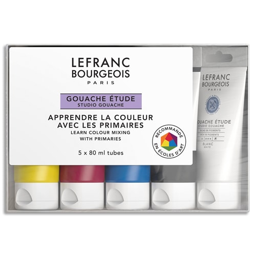 LFB SET 5 ETUDIANT GOUACHE 80ML 301241       999W