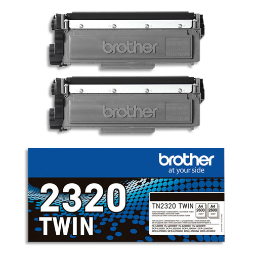 [457522] BRO P/2 CART TNR NOIR TN2320TWIN       58A