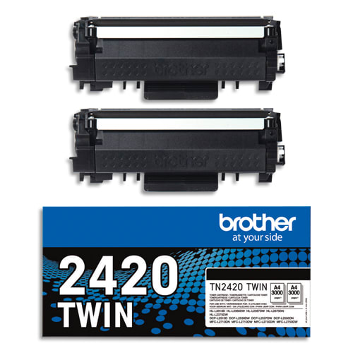 [457523] BRO P/2 CART TNR NOIR TN2420TWIN       58A