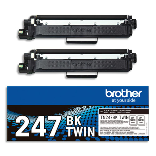 [457524] BRO P/2 CART TNR NOIR TN247BKTWIN       58A