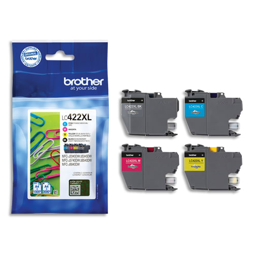 [457550] BRO P/4 CARTOUCHES JE XL LC422XLVAL
