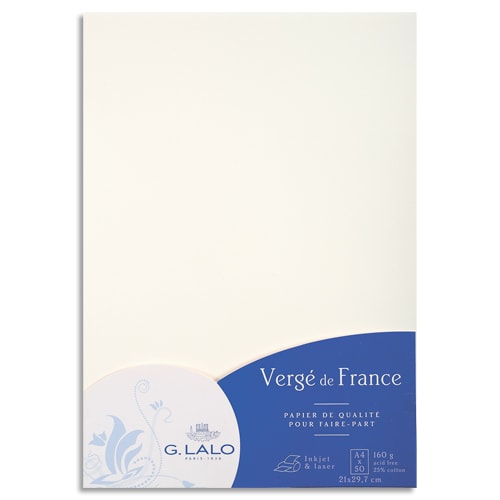 [458246] LALO ET/50F A4 160G VERGE BLANC 41400L       27D