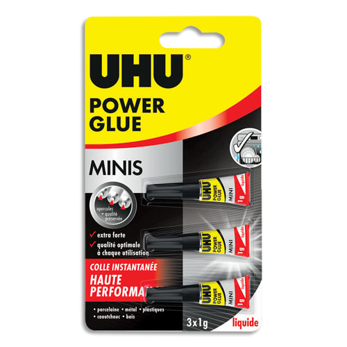 UHU POWER GLUE MINI LIQ 3x1 GR 34655       332C