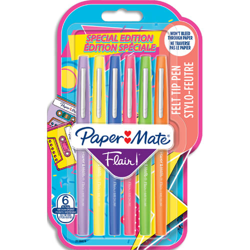 PMT BLS/6 FLAIR RETRO 0.7MM ASS 2180626       291B