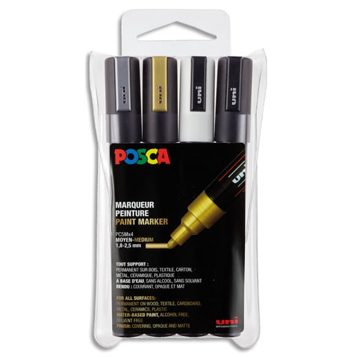 UNI P/4 MARQ POSCA ASS PC5M/4A ASS09       999W