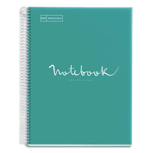 MIRI CAHIER A4 160P 5X5 EMO TRQ MR46061       357C