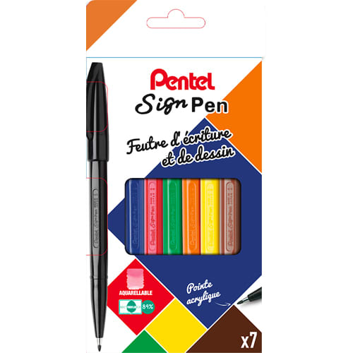 [578841] PEN P/7 STYL FEUT SIGNPEN S520 ASS S527       292B