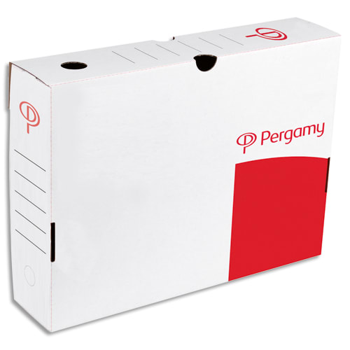 [581173] PRG BOITE ARCHIVE MANUEL D8CM ROUGE/BLC       236C