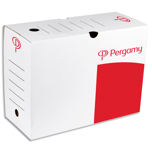 [581181] PRG BOITE ARCHIVE MANUEL D15CM ROUGE/BLC       236C