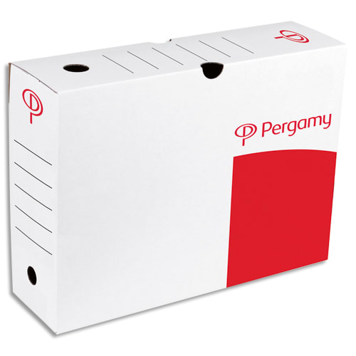 PRG BOITE ARCHIVE MANUEL D10CM ROUGE/BLC       236C