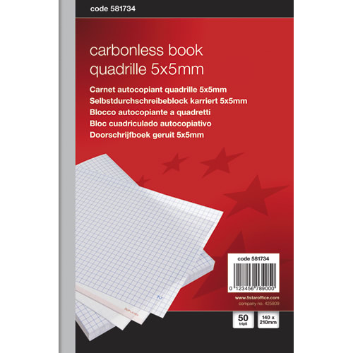 [581734] PRG CARNET 5X5MM 148X210MM 50TRIPLI ATCP       447A