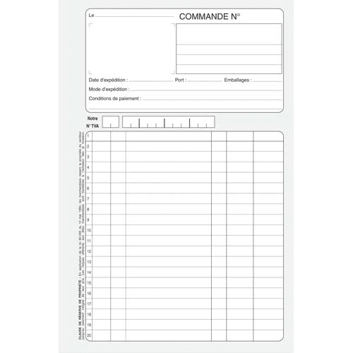 [581769] PRG CARNET FACTURE 148X210MM 50DUPLIATCP       446A