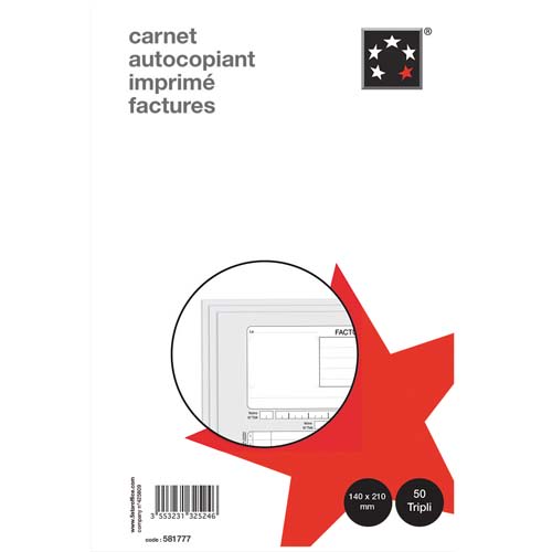 [581777] PRG CARNET FACTURE 148X210 50TRIPLI ATCP       446A