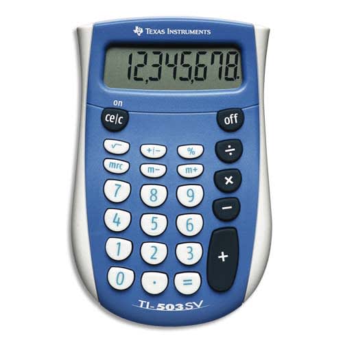 [604300] TEX CALCUL POCHE TI-503SV 503SV/TBL/11E1       135C