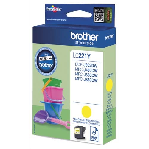 [605944] BRO CART JET ENCRE JAUNE LC221Y       999W