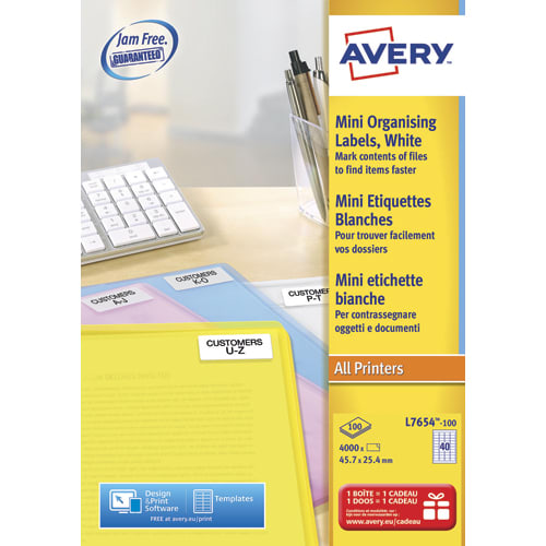 [628453] AVE B/4000 ETIQ LA 45.7X25.4 L7654 100       179B