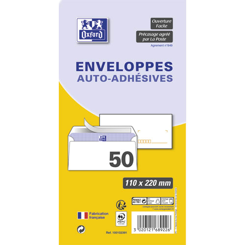 [663443] OXF P/50 ENV DL PRECASE 80GADH 100102391       166E