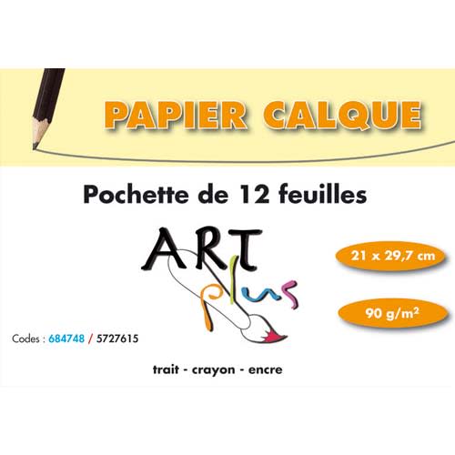 ARP P/12F PAP CALQUE 90G A4 684748SPICEC       397B