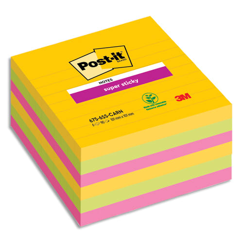 [704285] POS L/6 STICKY CAR LIG 90F 101X101 BP907       375A