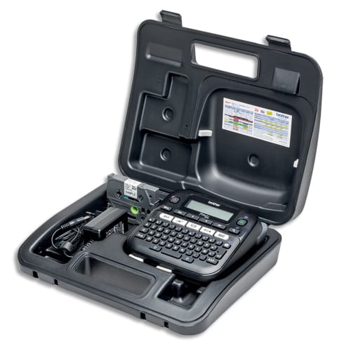 [704515] BRO ETIQUET BUREAU+VALISE 12MM PT-D210VP       142C