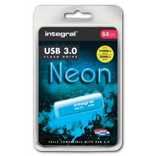 [704618] ITG CLE USB3 NEON 64G B INFD64GBNEONB3.0       78B