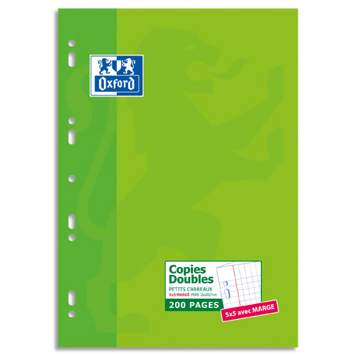 OXFO E/200 CDOUB A4 5X5 PERFO 100105678       398B