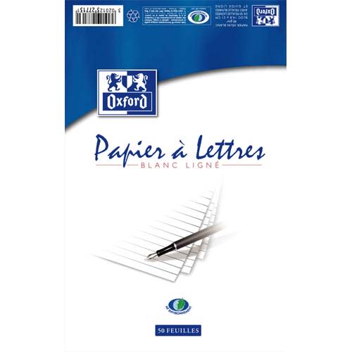 [705419] OXFO BLOC/50F A5 LIGNE 100104185       27E