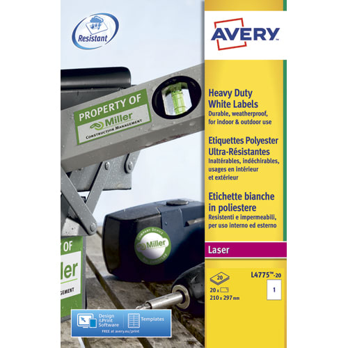 [756391] AVE B/20 ETIQ SIGN 210X297 LAS L4775 20       178B